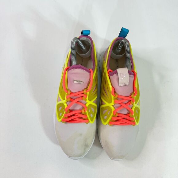 Sophia Webster Sneakers Womens 40 Multicolor Leather Trimmed Fly-by Low Top - Picture 7 of 12